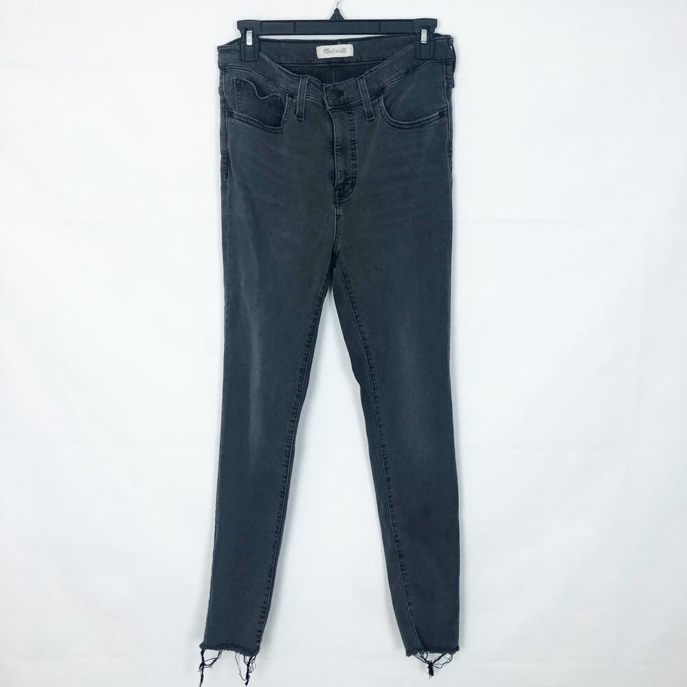Madewell High Rise Charcoal Stone Wash Jeans Size 26